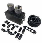 Battery Relocation Oil Catch Can For EK EG CRX DC2 Si Type R 4 Port 10AN Hoses
