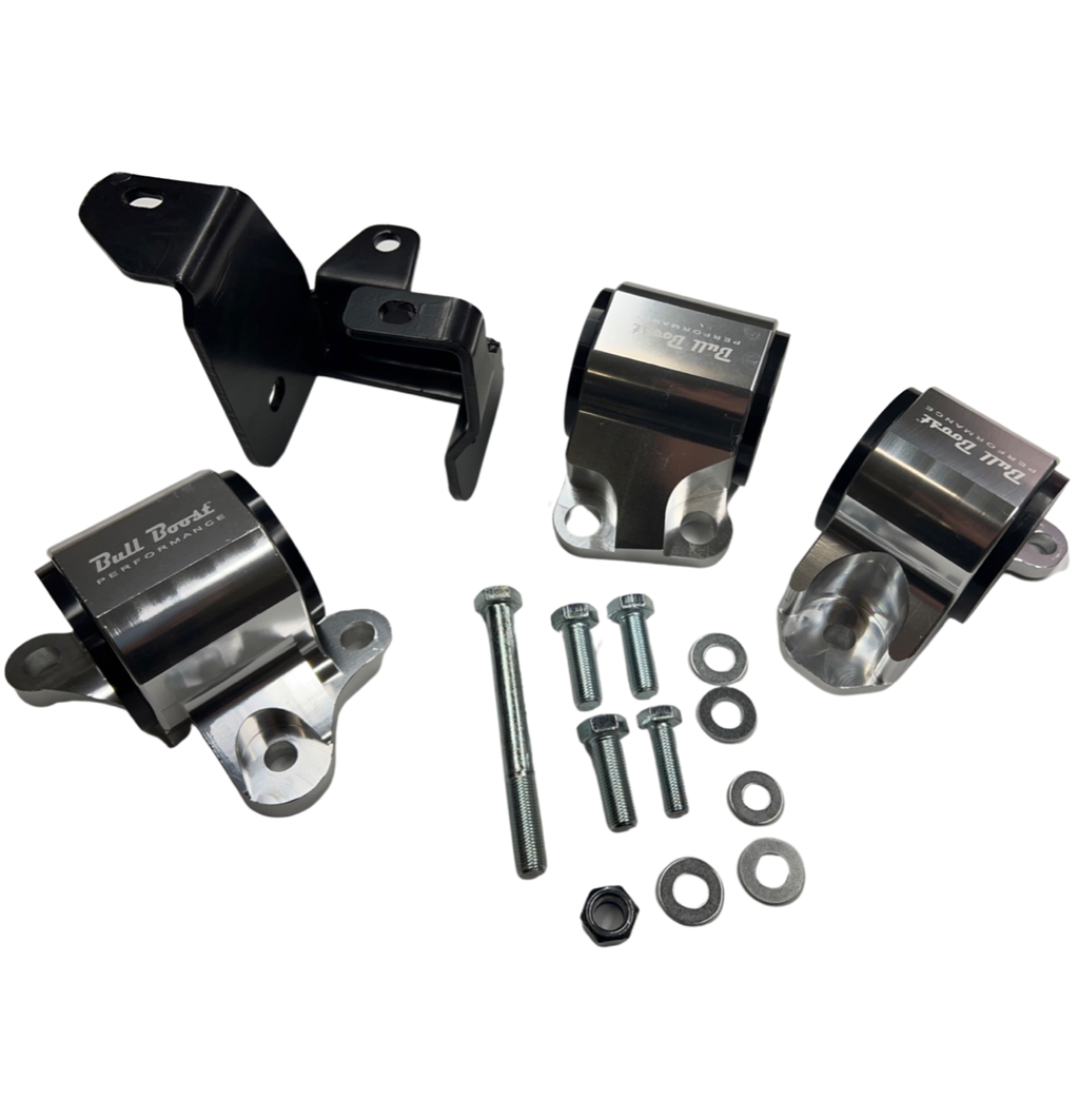 B-Series 2 Bolt Billet Motor Mount Swap Kit 96-00 Polyurethane B16 B18 B20 EK
