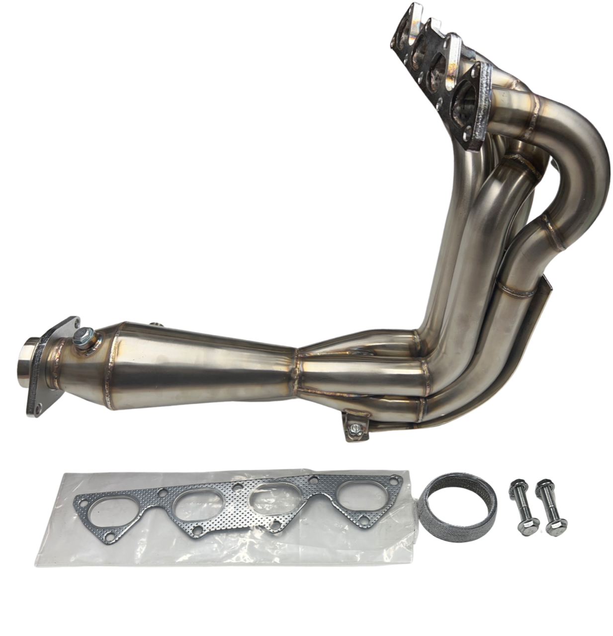 B Series Megaphone Header 4-1 Collector RF V2 B16 B18 B20 RMF Skid Plate Pipe