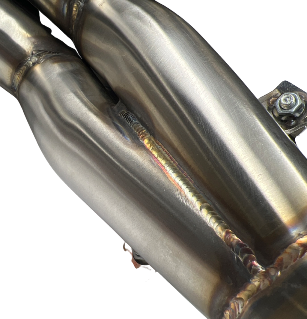 B Series Megaphone Header 4-1 Collector RF V2 B16 B18 B20 RMF Skid Plate Pipe