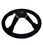 Rising Sun Suede Leather Steering Wheel Hub Adapter Kit For Impreza WRX Legacy