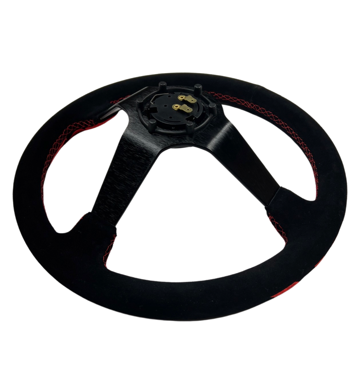 Rising Sun Suede Leather Steering Wheel Hub Adapter Kit For Impreza WRX Legacy