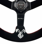 Rising Sun Suede Leather Steering Wheel Hub Adapter Kit For Impreza WRX Legacy