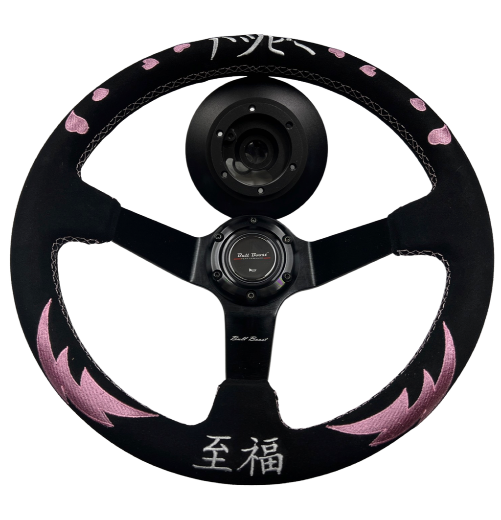 Bliss Heart Steering Wheel Short Hub Adapter Kit For 91-98 BMW E36 M3 Z3 E39 E36H 840i 850i