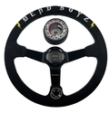 Deadboyz Suede Steering Wheel + Hub Adapter Kit For Toyota Corolla, Hilux Pickup