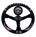 Street Bliss Infiniti G35 G37 Suede 3"Deep Dish Steering Wheel + Quick Release Short Hub Adapter
