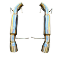 Dual 3" Axle-Back Exhaust w/ 4" Tips for 13-14 Ford Mustang GT 5.0 Coyote V8