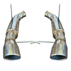 Dual 3" Axle-Back Exhaust w/ 4" Tips for 13-14 Ford Mustang GT 5.0 Coyote V8