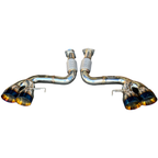 Catback Exhaust for 20-24 Chevrolet Corvette C8 Burnt Tips 6.2L V8 Mandrel 304SS