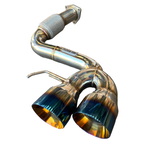 Catback Exhaust for 20-24 Chevrolet Corvette C8 Burnt Tips 6.2L V8 Mandrel 304SS