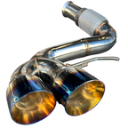 Catback Exhaust for 20-24 Chevrolet Corvette C8 Burnt Tips 6.2L V8 Mandrel 304SS