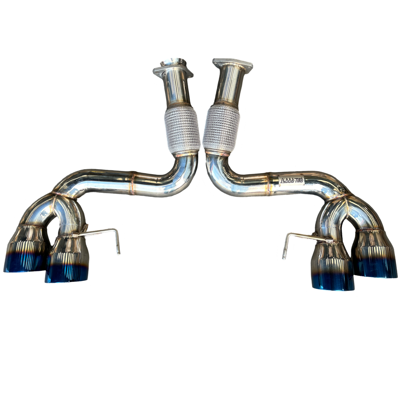 Catback Exhaust for 20-24 Chevrolet Corvette C8 Burnt Tips 6.2L V8 Mandrel 304SS