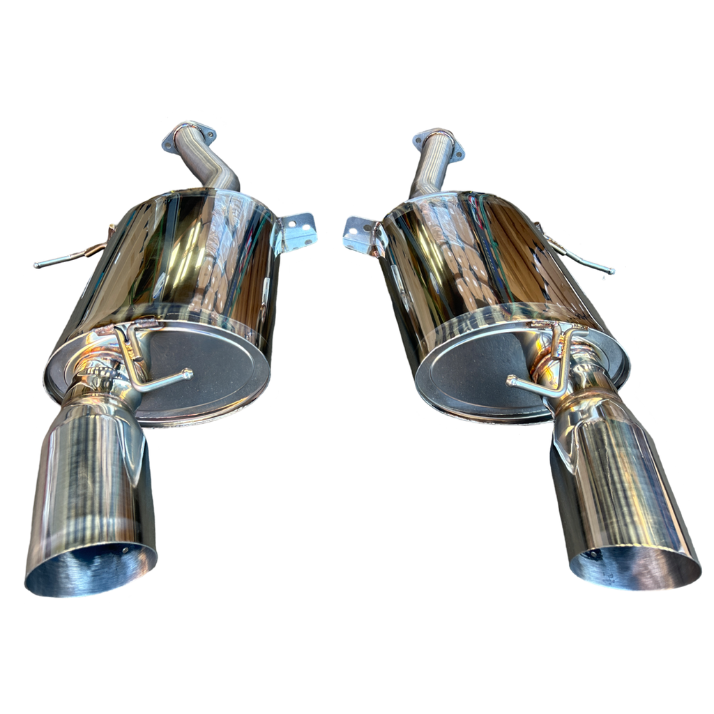 Stainless Full Catback Exhaust Muffler For BMW 335i E90 E92 07-10 N54 Polished