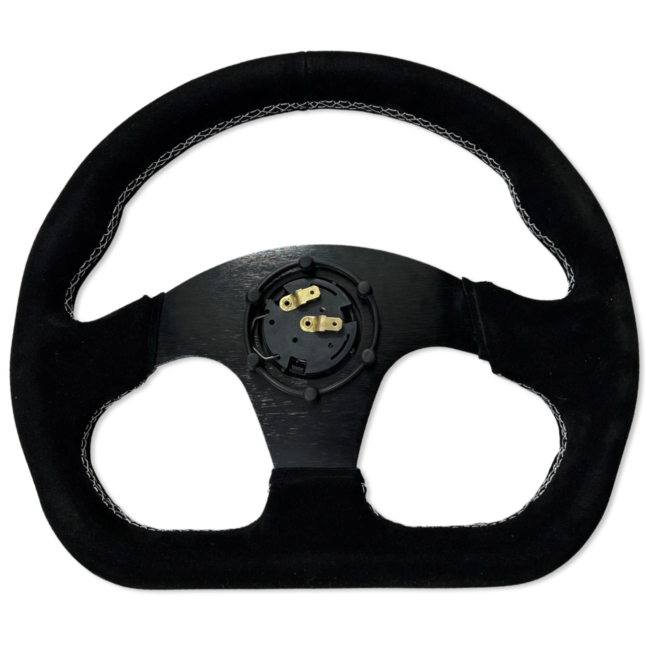Quadro Style Steering Wheel + Short Hub Adapter Kit For Mustang Focus Fiesta Mazda