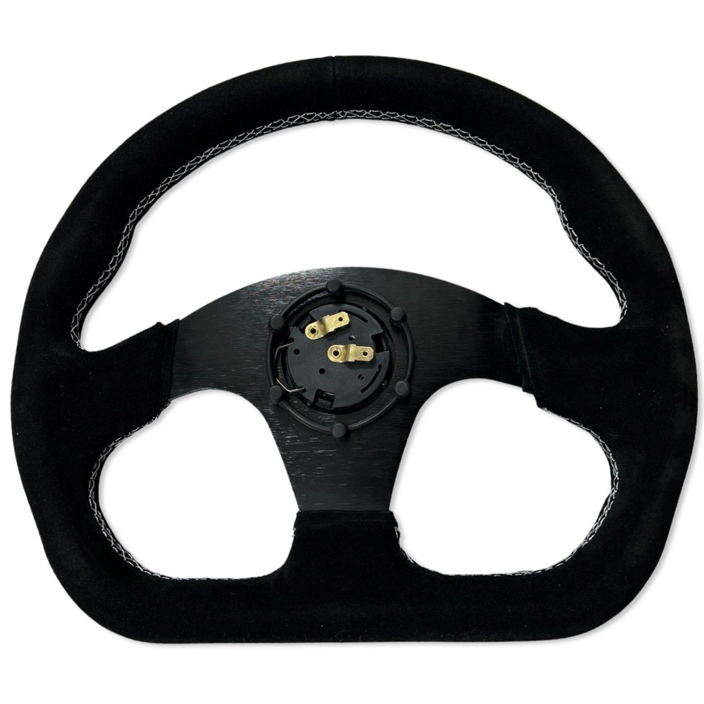 Suede Steering Wheel + Short Hub Adapter Kit For Acura Honda Accord Civic EK CR-Z Integra Prelude RSX S2000