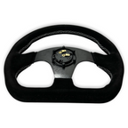 Quadro Flat Racing Steering Wheel + Hub Adapter Boss Kit for Civic, Del Sol, Integra