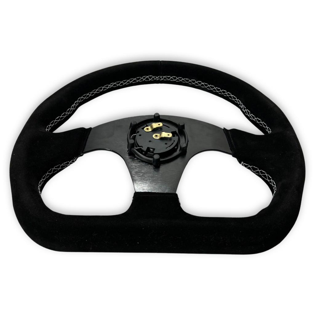 Quadro Style Steering Wheel + Short Hub Adapter Kit For Mustang Focus Fiesta Mazda