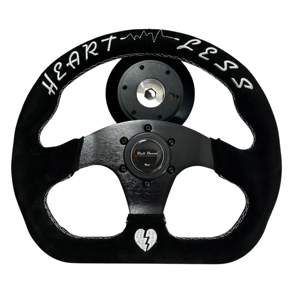 Quadro Style Steering Wheel + Short Hub Adapter Kit For Mustang Focus Fiesta Mazda