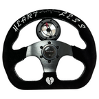 Suede Steering Wheel + Short Hub Adapter Kit For Acura Honda Accord Civic EK CR-Z Integra Prelude RSX S2000