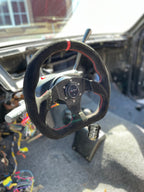 Universal Lightweight Flat Racing Billet 6-Bolt Steering Wheel
