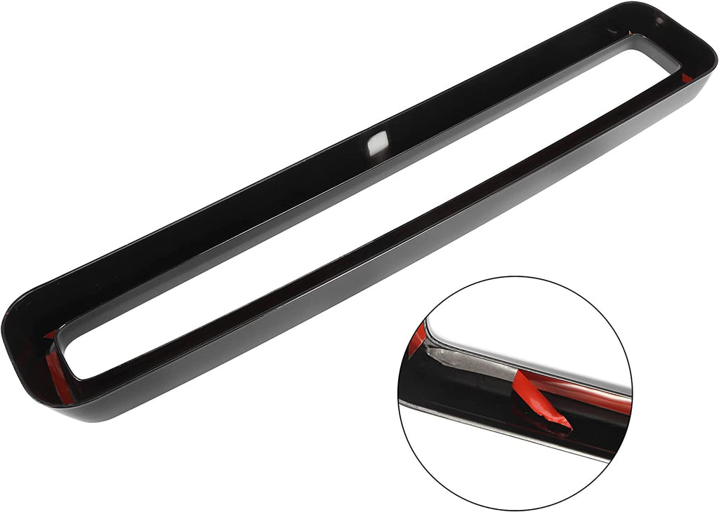 1 Set Black Front Grill Grille Inserts Guards Cover Trim for Dodge Challenger 2015-2022