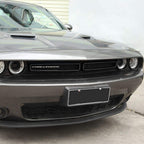 1 Set Black Front Grill Grille Inserts Guards Cover Trim for Dodge Challenger 2015-2022