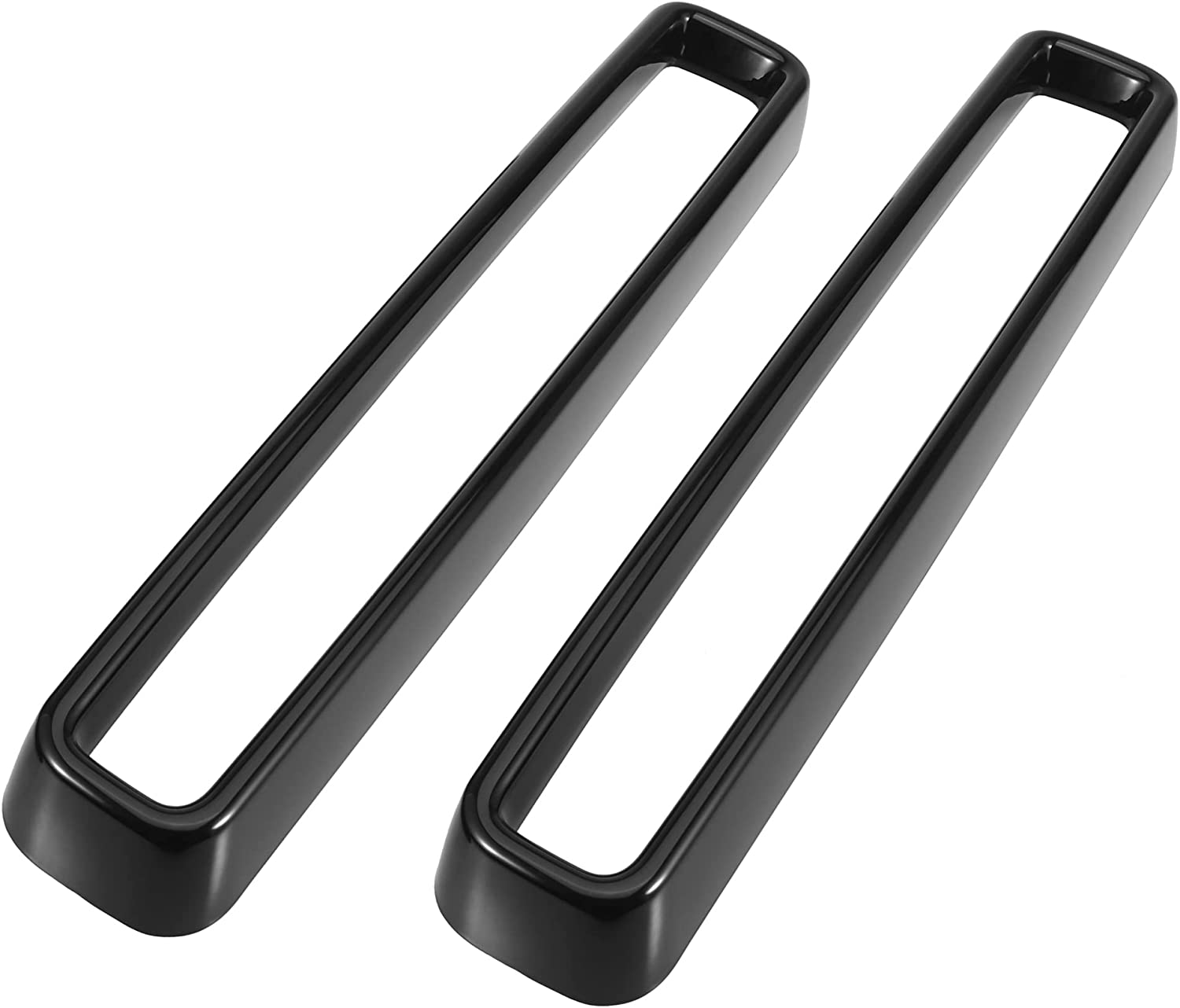 1 Set Black Front Grill Grille Inserts Guards Cover Trim for Dodge Challenger 2015-2022