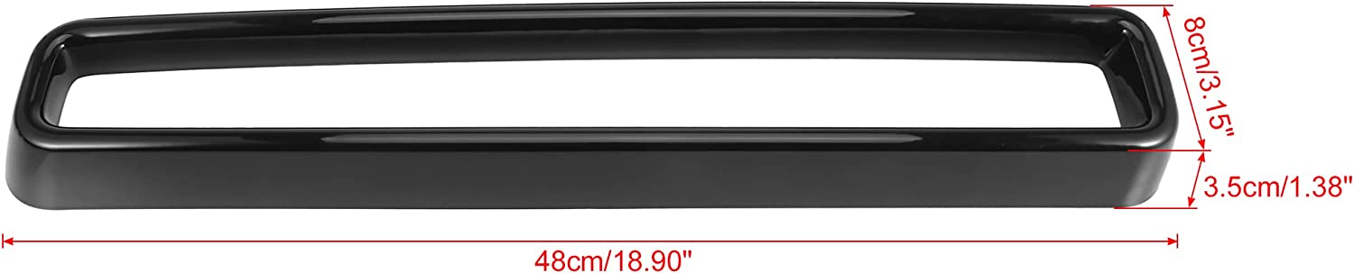 1 Set Black Front Grill Grille Inserts Guards Cover Trim for Dodge Challenger 2015-2022