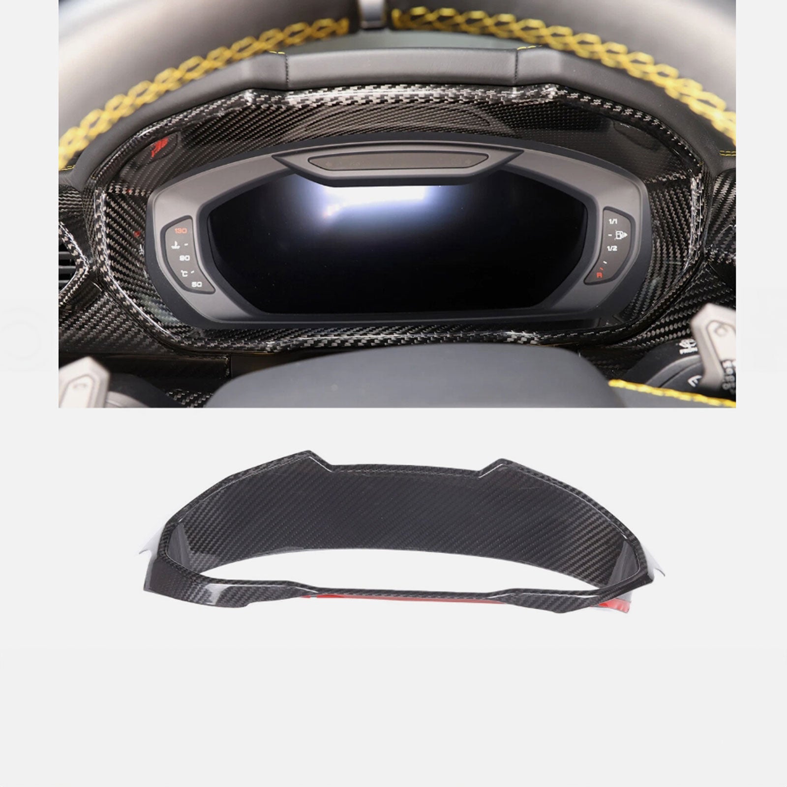 Full Carbon Fiber Interior Trim Cover Set Fits Lamborghini URUS Lambo 2018+