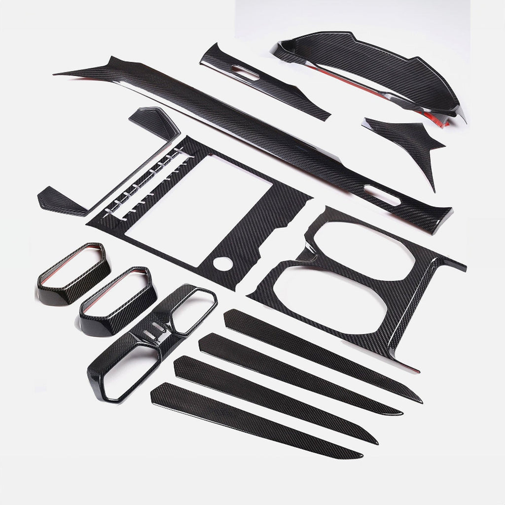 Full Carbon Fiber Interior Trim Cover Set Fits Lamborghini URUS Lambo 2018+