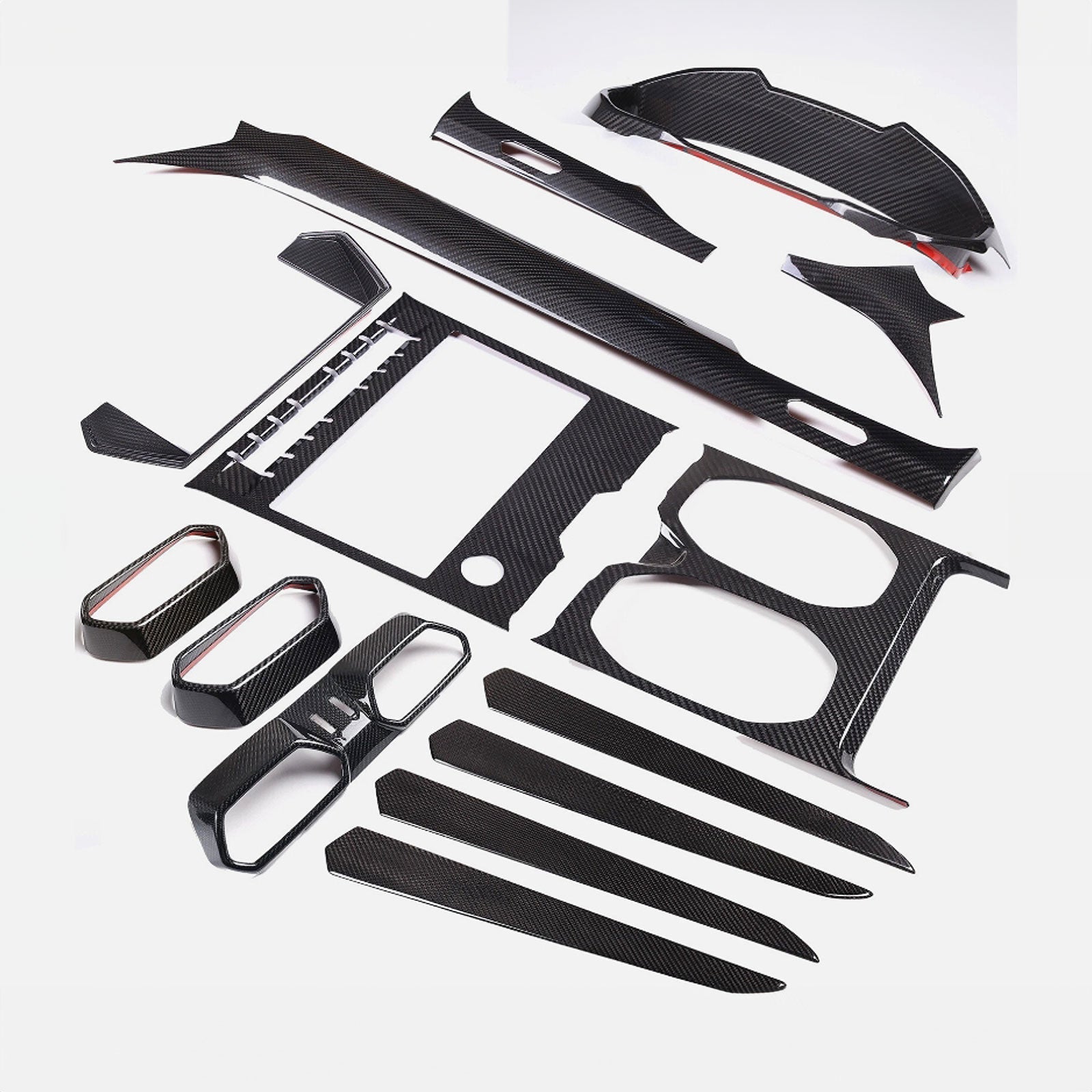 Full Carbon Fiber Interior Trim Cover Set Fits Lamborghini URUS Lambo 2018+