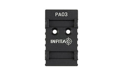 INFITAC  Pistol Adapter Mount |  Compatible with Infitac Pistol Optics |  Fits GLOCK MOS (17/19/26/34) Footprint |  Black PA03