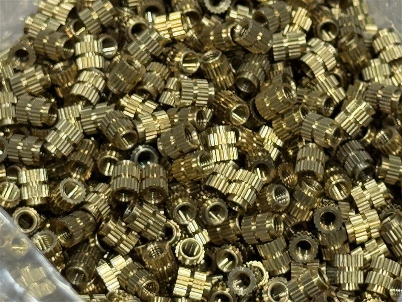 M3 Tall Heat-Set Threaded Inserts for 3D Printing – Approx. 100-Pack