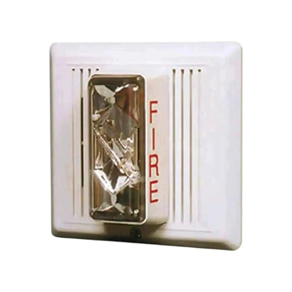 Kidde 15/75 cd Re-entrant Speaker Strobe 25V White Wall Mount for Commercial Fire Safety