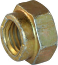 3/8-24 L9 Hex Collar Locknuts Cadmium Yellow Wax Coated Domestic USA (100)