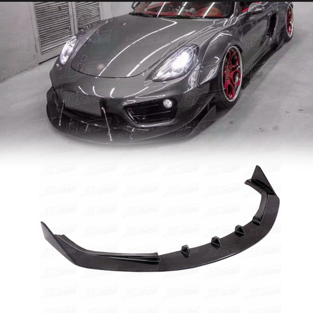 Carbon Fiber Front Lip Canards Spoiler for Porsche Cayman 981 13-15