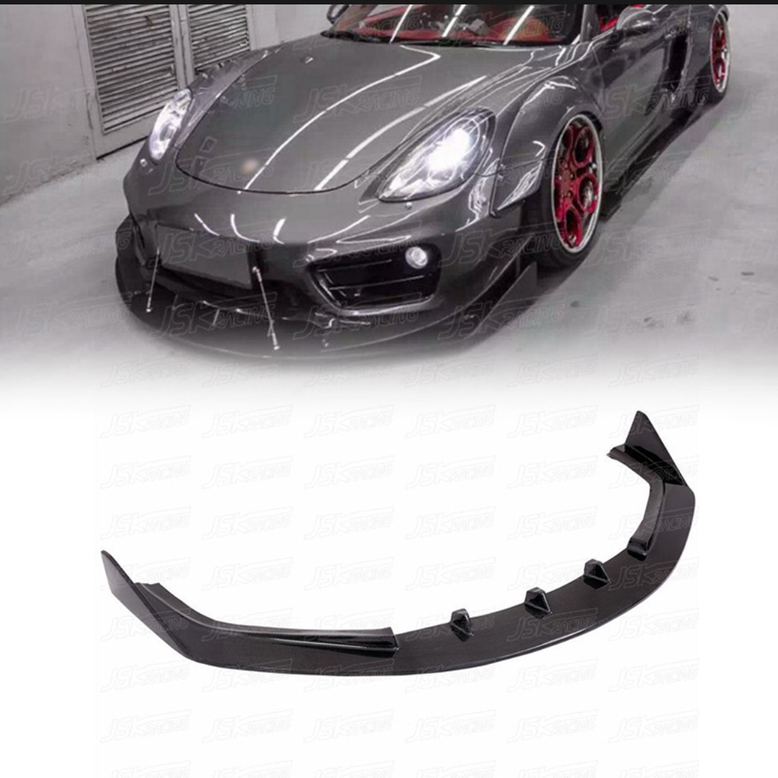 Carbon Fiber Front Lip Canards Spoiler for Porsche Cayman 981 13-15