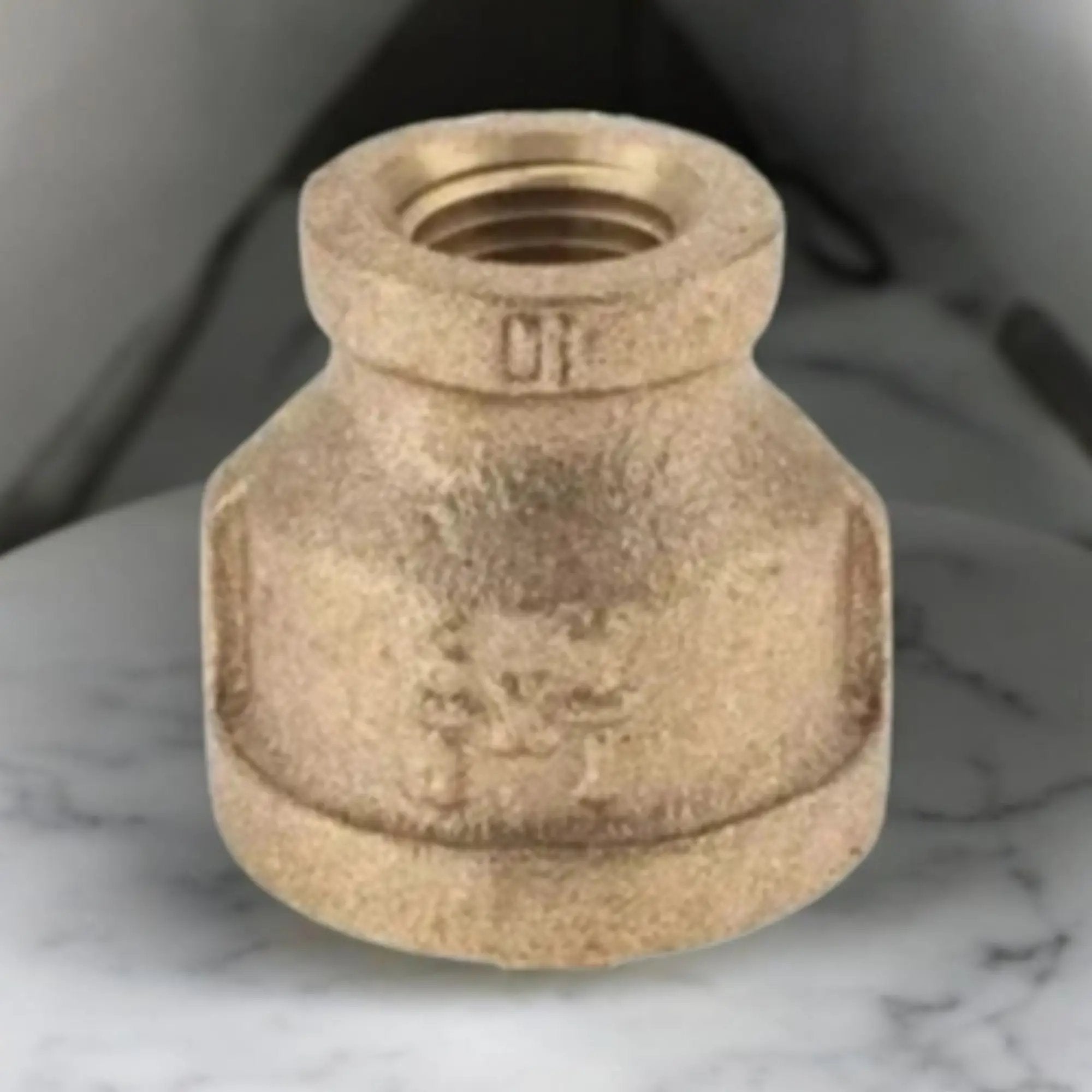 1/2" X 1/4" Lead Free Brass Reducing Coupling
