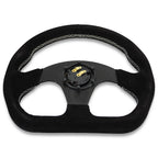 Flat Heart Steering Wheel + Short Hub Adapter Kit For Mazda Miata RX-7 RX-8 MX-3 MX-6