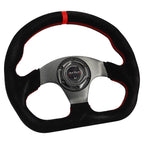 Universal Lightweight Flat Racing Billet 6-Bolt Steering Wheel