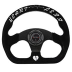 Flat Heart Steering Wheel + Short Hub Adapter Kit For Mazda Miata RX-7 RX-8 MX-3 MX-6
