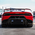 V Style Dry Carbon Fiber Rear Diffuser for Lamborghini Huracan LP 610