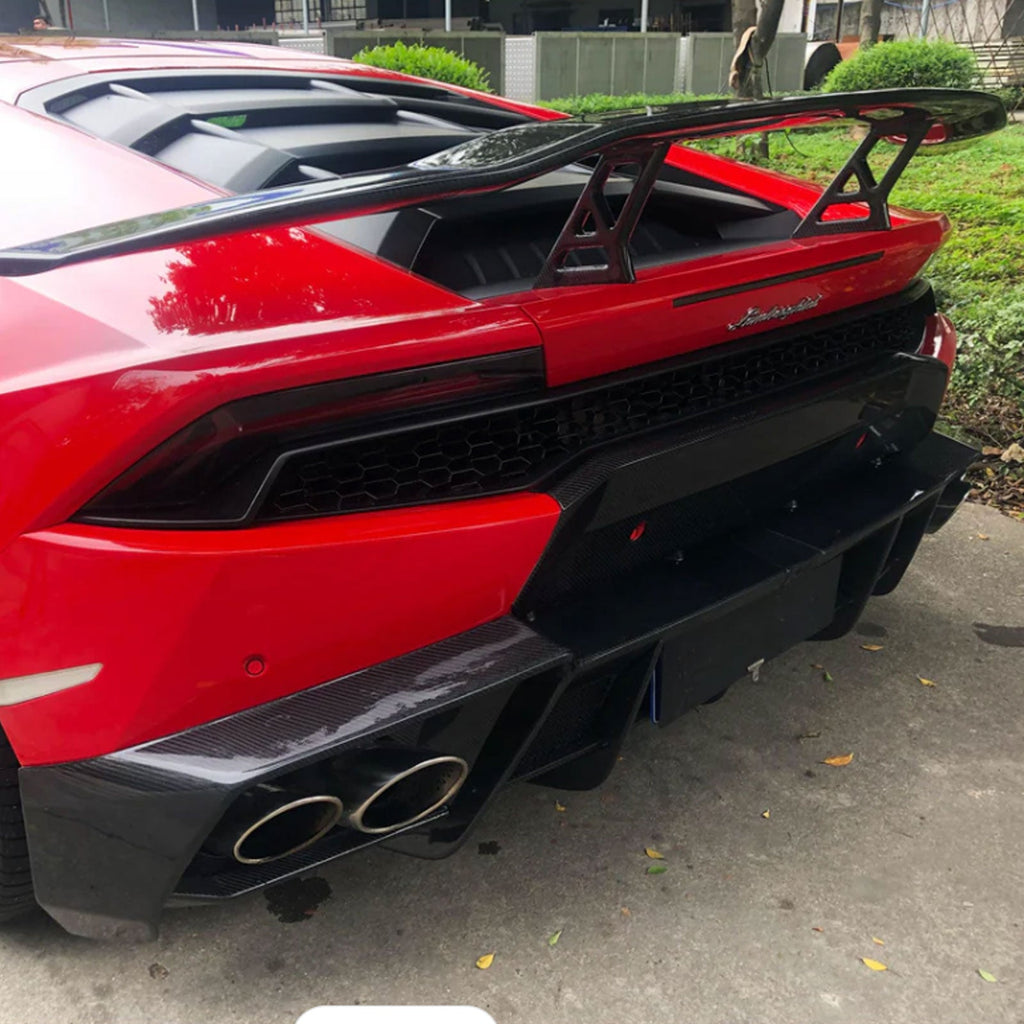 M Style Forged Carbon Fiber Rear Diffuser for Lamborghini Huracan LP 610 4