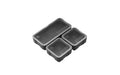 Magpul Industries DAKA Bins |  2x2 and 2x4 Set |  Compatible with DAKA GRID Organizer Panels |  Polypropylene Construction |  Black |  2x2 Measures 3.2"x3.2"x1.3" & 2x4 Measures 3.2"x6.9"x1.3" Internal |  .5 lbs |  Includes (1)-2x4 Bin and (2)-2x2 Bins
