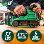 Metabo HPT SB3608DAQ4M 36V MultiVolt™ Cordless Brushless 3" x 21" Belt Sander (Tool Body Only)