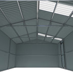 10'x20' Plus Upgraded Metal Shed with Double Front Doors & Side Entry Door