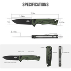 OKNIFE METTLE2ODG Mettle 2 Folding Pocket Tool