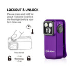 OLIGHT OCLIPPROPU Oclip Pro Clip on Flashlight with Floodlight - Purple