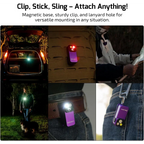 OLIGHT OCLIPPROPU Oclip Pro Clip on Flashlight with Floodlight - Purple