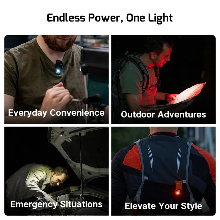 OLIGHT OCLIPPROPU Oclip Pro Clip on Flashlight with Floodlight - Purple